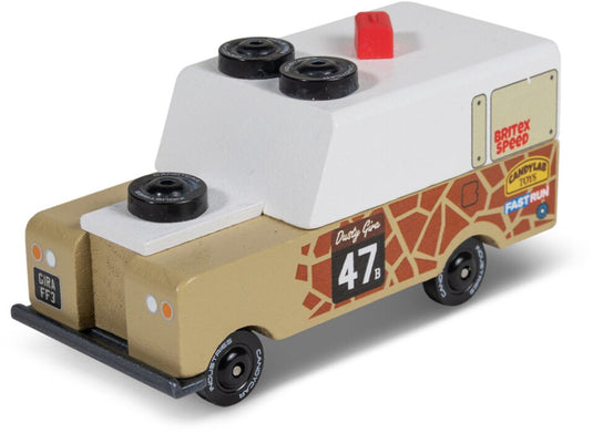 Candylab toys candycar toons - safari drifter gira - houten voertuig - 3+