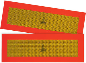 Proplus set van 2 markeringsborden 565 x 196 mm – voor caravan en aanhanger – ece r70-goedgekeurd – geel rood