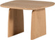 Woood tablo salontafel 60 cm - eiken - transparant - 40x59x59