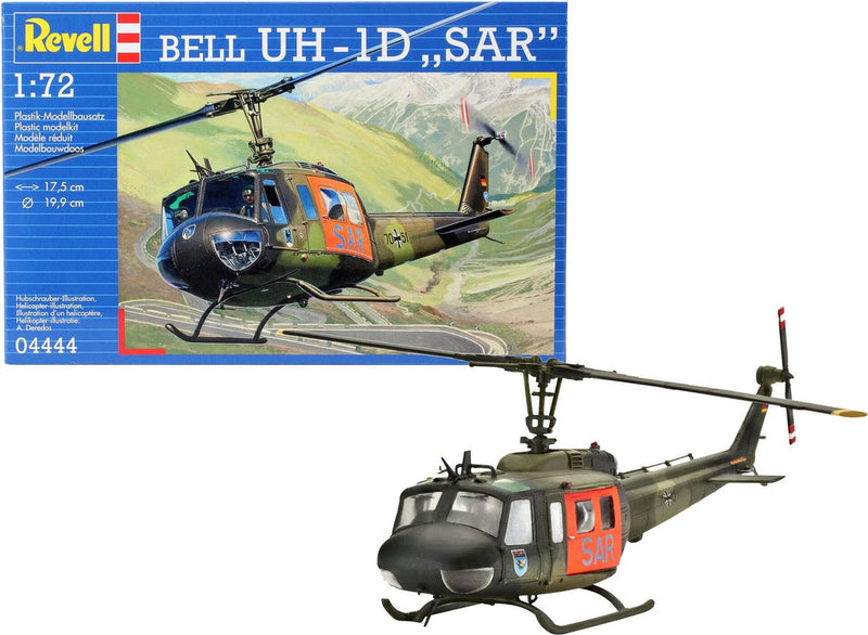 ギャラリービューアに画像をロードする, Revell modelbouwpakket militaire voertuigen - 04444 bell uh-1d - sar plastic - 1:72 - modelbouw
