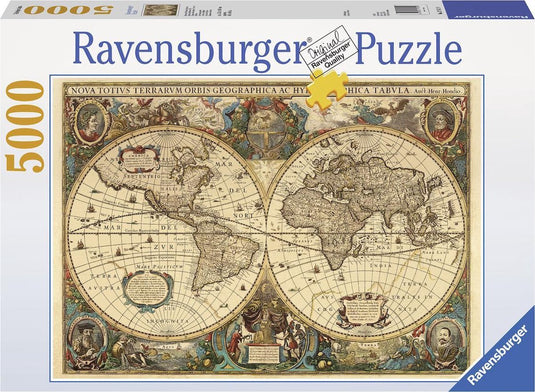 Ravensburger puzzel antieke wereldkaart - legpuzzel - 5000 stukjes