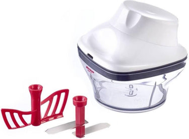 Westmark uien- kruidensnijder dressingmixer, met mes en mixopzetstuk, vulvolume: 250ml, rvs, zilver, 11592260