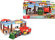 Dickie toys boerderij - tractor met trailer - 30cm - speelgoedboerderij