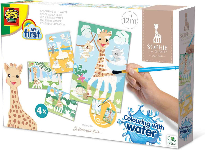 Afbeelding laden in galerijviewer, Ses creative ses my first sophie la girafe - kleuren met water
