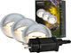 Briloner connect to shine - led grondspot voor buiten - set van 3 - tuinverlichting startset - warm wit licht - ip65 - ø3.5x3.6 cm - 1.5m kabel