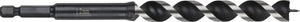 Wolfcraft - 12mm slangenboor voor houtbalken - 165mm - zeskantschacht houtboor - hex - 7134000