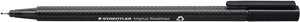 Staedtler fineliner triplus 334 0.3mm zwart | 10 stuks