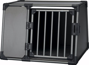 Trixie vervoersbox aluminium grafiet - l 92x78x64 cm