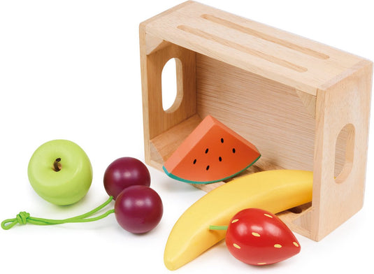 Mentari mandje - fruit - 14,5x10,5x5cm - 5 delen - 3 jaar