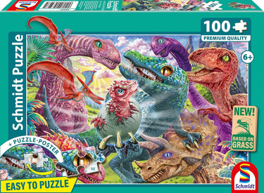 Schmidt - legpuzzel - kleine dino’s grote avonturen - 100 stukjes - kinderen - vanaf 6 jaar