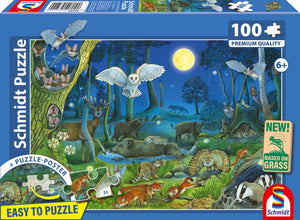 Schmidt - legpuzzel - dieren in het nachtbos - 100 stukjes - kinderen - vanaf 6 jaar