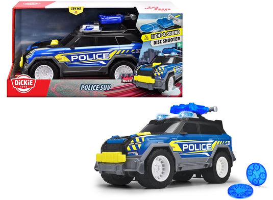 Dickie toys - politie suv - politiewagen - drone - licht en geluid - vanaf 3 jaar