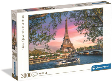Clementoni legpuzzel iron lady in pink - puzzel 3000 stukjes eiffeltoren parijs - high quality collection - puzzels en legpuzzels voor volwassenen