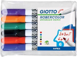 Giotto box of 6 whiteboard markers robercolor tip 4mm