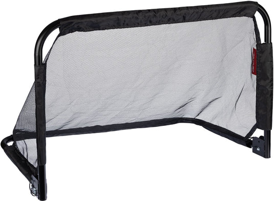 Avento inklapbare voetbaldoelen staal - 2 stuks - 90x60x60 cm - zwart