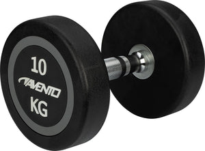 Avento dumbbell - halter 10 kg - zwart staal