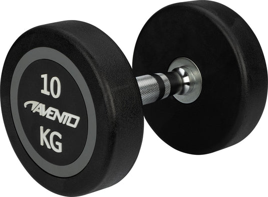 Avento dumbbell - halter 10 kg - zwart staal
