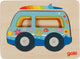 Goki houten lagenpuzzel auto, 5st.