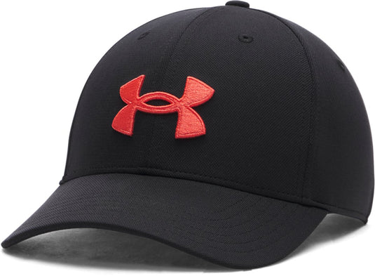 Under armour m blitzing low adj-blk heren pet - zwart - venom rood