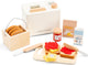 New classic toys ® houten speelgoed broodbakmachine - 17-delige speelset inclusief snijplank, brood, beleg accessoires - bakspeelgoed voor kinderen - fsc - rollenspel keukenspeelgoed - vanaf 3 jaar