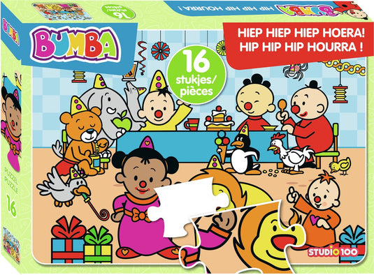 Bumba legpuzzel hiep hiep hiep hoera, 16st.