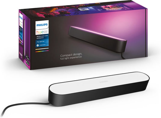Philips hue play lightbar - wit en gekleurd licht - zwart - 1-pack - uitbreiding