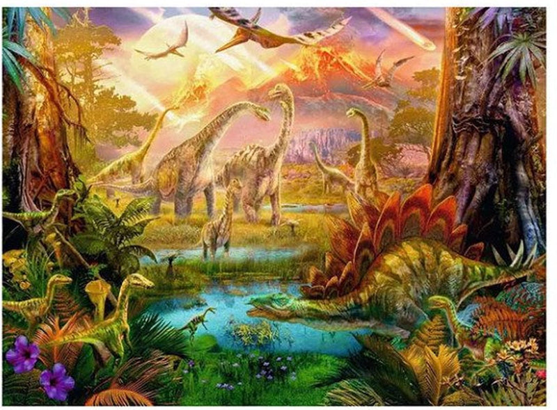 Chargez l'image dans la visionneuse de la galerie, Ravensburger puzzel dinosaurus legpuzzel - 500 stukjes.
