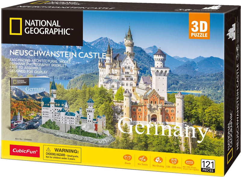 Chargez l'image dans la visionneuse de la galerie, Cubic fun national geographic - 3d-puzzel - 3d-puzzel ng kasteel neuschwanstein
