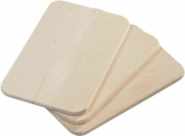 Kesper brood en ontbijtplankjes set - 3x stuks - berkenhout - 23 x 15 x 1 cm - naturel kleur - extra hoge kwaliteit