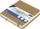 Kangaro schetsboek - 12x12cm - taupe - pu-hardcover - met elastiek en leeslint - k-861206