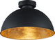 Rl live your light reality jimmy plafonniere - zwart - excl. 1x e27 60w - d: 31 cm