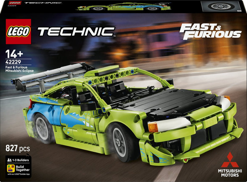 ギャラリービューアに画像をロードする, Lego technic fast and furious mitsubishi eclipse auto bouwpakket voor kinderen en tieners 42229
