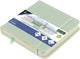 Kangaro schetsboek - 12x12cm - mint - pu hardcover - met elastiek en lint - k-861204