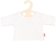 Heless poppen t-shirt wit op kledinghanger, maat 28-35 cm