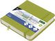 Kangaro schetsboek - 12x12cm - lime green - pu-hardcover - met elastiek en leeslint - k-861209