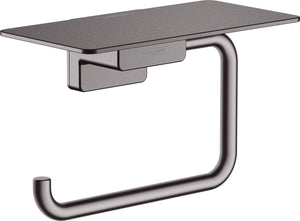 Hansgrohe addstoris closetrolhouder met planchet brushed black chrome
