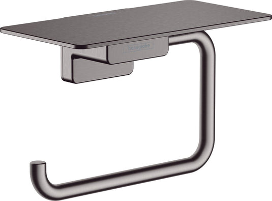 Hansgrohe addstoris closetrolhouder met planchet brushed black chrome