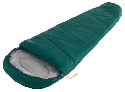 Easy camp easycamp starling mummy 8°c slaapzak groen regular left zipper