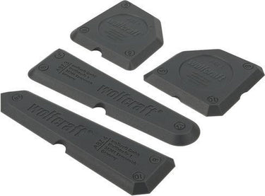 Wolfcraft - kitspatel set - 4 stuks - kitstrijker - 4330000