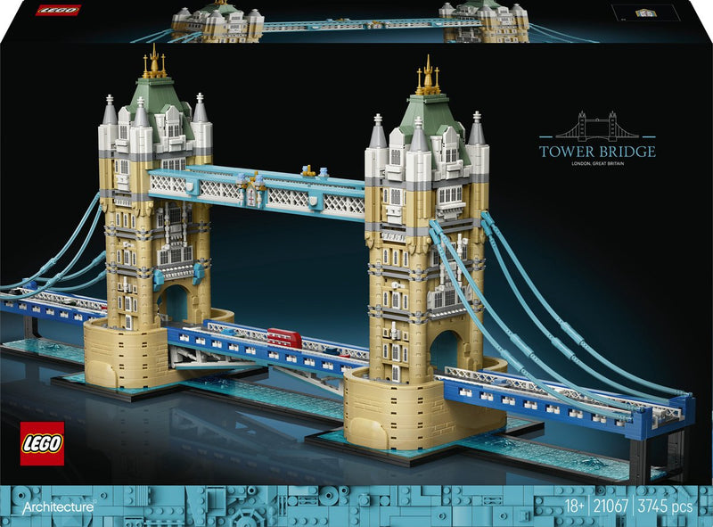 Afbeelding laden in galerijviewer, Lego architecture tower bridge bezienswaardigheid bouwpakket voor volwassenen, woondecoratie 21067
