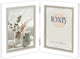 Zep - duo houten fotolijst sion 2q wit grijs voor foto's 2x10x15 (28,5x19) - cd786