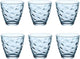 Bormioli rocco glazen flora - blauw - 260 ml - 6 stuks