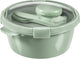 Curver smart to go eco lunchset 1,6 liter + bestekset + sauscup - eco groen