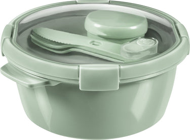 Curver smart to go eco lunchset 1,6 liter + bestekset + sauscup - eco groen