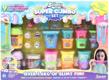 Joker slijm super combo set - 1,6kg kleurrijk speelplezier.