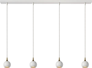 Lucide favori - hanglamp - 4xgu10 - wit