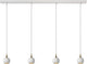 Lucide favori - hanglamp - 4xgu10 - wit