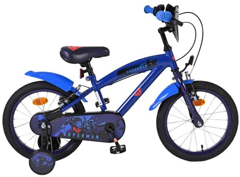Afbeelding laden in galerijviewer, Volare superman kinderfiets - jongens - 16 inch - blauw - twee handremmen
