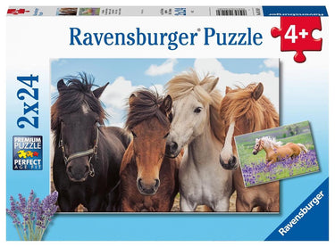 Ravensburger puzzel paardenliefde - 2 x 24 stukjes - kinderpuzzel