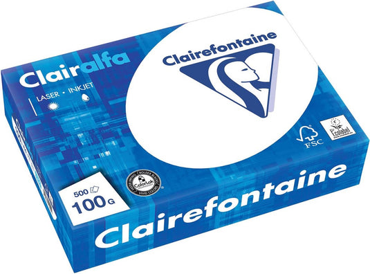 Clairefontaine clairalfa presentatiepapier a4 100 g pak van 500 vel